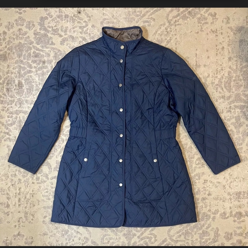 EDDIE BAUER Womens Navy Blue Insulated Coat - Picture 2 of 3